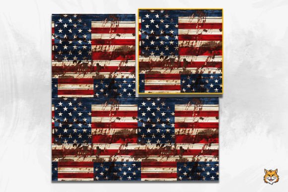 Download Vintage American Wooden Seamless Pattern - Wooden seamless Collection